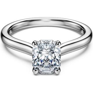 Eternity Solitärring, Im Labor gezüchtete Diamanten 1 ct tw, Achteckform, 18K Weißgold