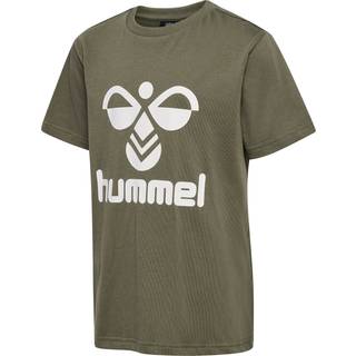 Hummel Kids' hmlTRES T-Shirt Short Sleeve Dusty Olive, 116