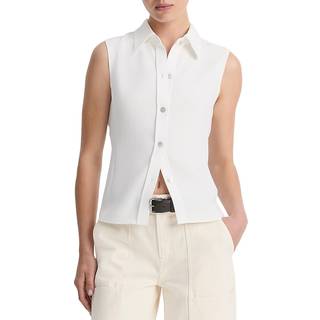 Vince CrÃªpe vest - white - S