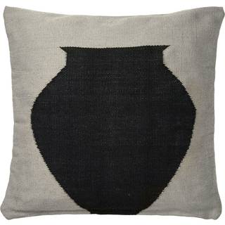 Broste Copenhagen Delphine Pudebetræk 50x50 Cm - Pyntepuder & Betræk Genanvendt Pet Sort - 71110394