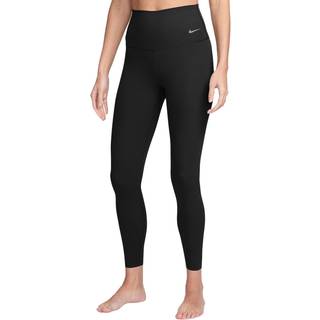 Nike Zenvy Rib-leggings i 7/8-længde med høj talje og let støtte til kvinder - sort - XL (EU 48-50)