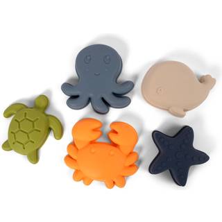 Filibabba Silikone sandforme - Havdyr - 5 stk.
