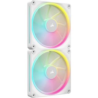 Corsair iCUE LINK LX140 2-pack - Kabinet køler - 140mm - Hvid - 36 dBA