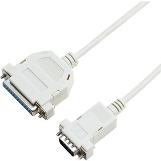 Eletra RS232 DB9 M - DB25 F 2M kabel, grå ➞ På lager - klar til levering