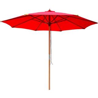 Hoffmann Nice Parasol - Bøg - Ø3 m. Rød