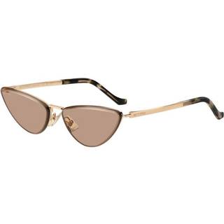 ETRO Kvinde ETRO 0035/S DDB/VG Solbriller Metal Guld Brun Cat Eye