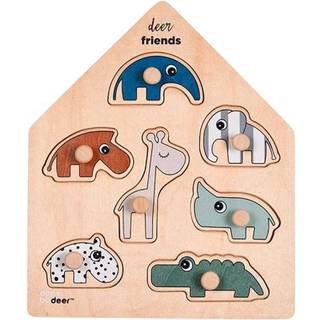 Done By Deer Peg puzzle, Deer friends, 7 brikker