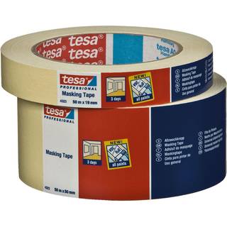 Tesa 4323 Afdækningstape beige 50 m x 25 mm