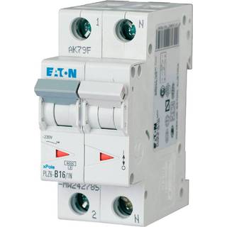 Eaton Automatsikring 16A 1P+N C 2M 6KA
