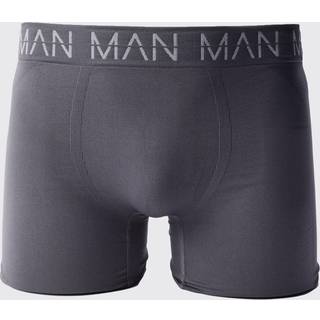 Mens Charcoal Man Active Seamless 7inch Long Boxer