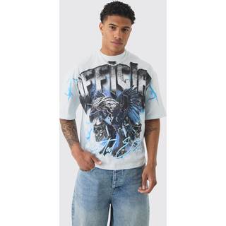 Mens Light Blue Oversized Boxy Extreme Official T-shirt