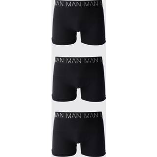 Mens Black Man Active Seamless 7inch Long Boxer 3 Pack