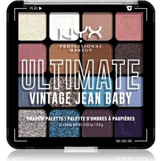NYX Professional Makeup Ultimate Shadow Palette Øjenskygge Skygge Vintage Jean Baby 16 stk. - 16 stk.