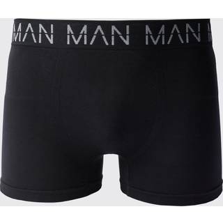 Mens Black Man Active Seamless Boxer
