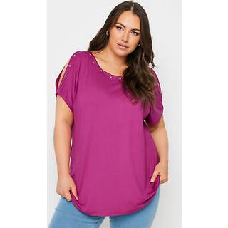 Yours Curve Eyelet Cold Shoulder TopEU 46 (UK 18)