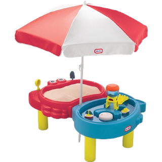 Little Tikes Sand- & Vandbord m. Parasol