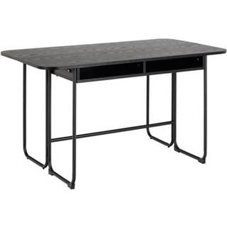 Darlington spisebord 140x40, 80cm med udtræk sort.