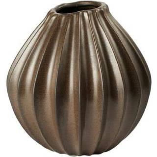 Broste Copenhagen Wide Vase 25 Cm - Vaser Keramik Brun - 14445435