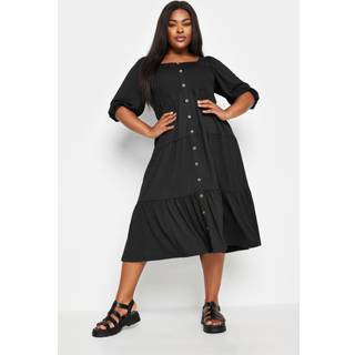 Yours Curve Midi kjole med knapper foranEU 54-56 (UK 26-28)