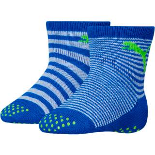 PUMA Baby Classic Socks 2 pack, Clothing, Blue Green Combo, 23-26