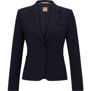 Regular fit blazer i italiensk ny uld