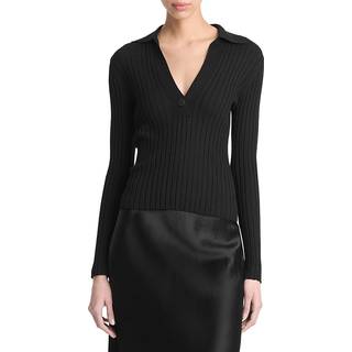 Vince Wool and silk-blend top - black - XL