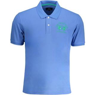 La Martina Light Blue Cotton Polo Shirt