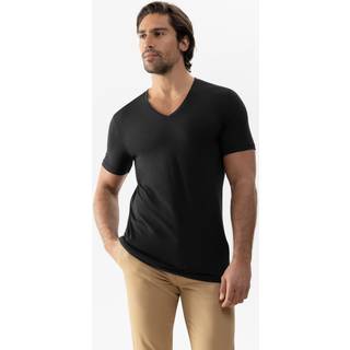 Mey Dry Cotton Colour V Neck T-Shirt - Black - Large