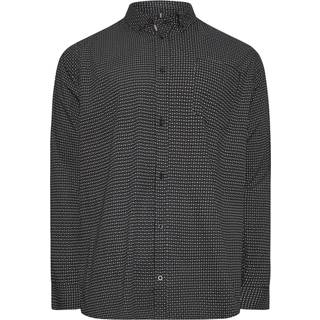 BadRhino Big & Tall BadRhino Big & Tall Black 100% Cotton Poplin Shirt