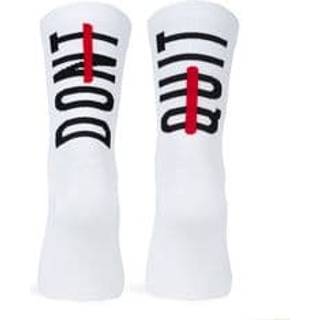 Strømper Pacific and Co DON T QUIT (White) dontquitewhite Størrelse 37-41