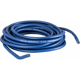 Auto-Connect 6 meter strømkabel 100% kobber 10mm², blå