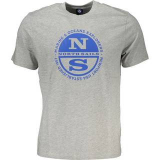 North Sails Gray Cotton T-Shirt