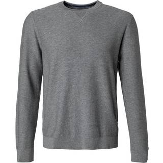 OLYMP Herren Pullover grau unifarben