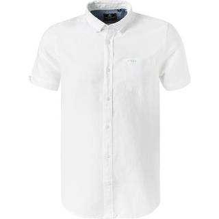 N.Z.A. Herren Kurzarmhemd weiß