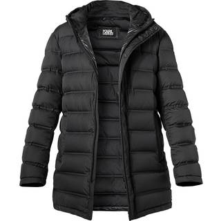 KARL LAGERFELD Herren Daunenjacke schwarz unifarben