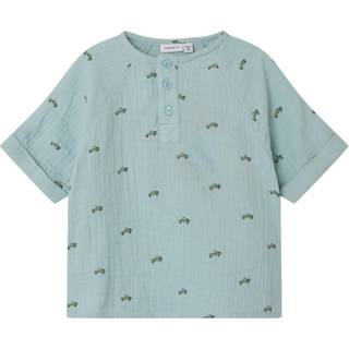 NAME IT Kortærmet Bluse Hinkian Gray Mist
