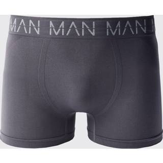 Mens Charcoal Man Active Seamless Boxer