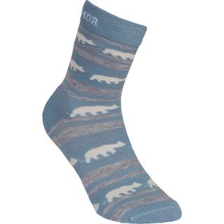 Gridarmor Striped Bear Merino Socks Blue Shadow, 36-39