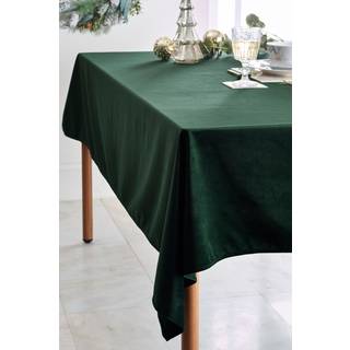 Next Green Velvet Tablecloth