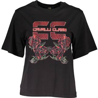 Cavalli Class Black Cotton Women T-Shirt