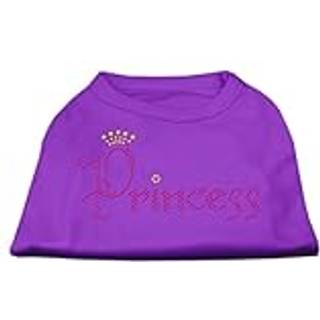 Princess Rhinestone Shirts Purple XS