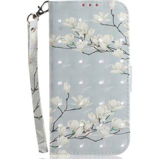 EIDERWOOD OnePlus Nord CE4 (5G) Skinnende Læder Flip Cover m. Pung - Magnolia Blomster
