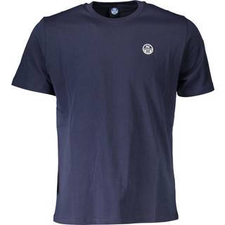 North Sails Blue Cotton Men T-Shirt
