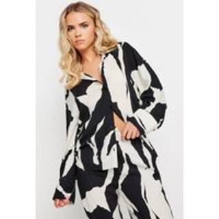 PixieGirl Petite Mono Abstract Tryk SkjorterEU 40 Petite (UK 12 P)