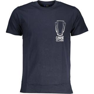 Cavalli Class Blue Cotton T-Shirt