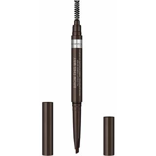 Rimmel Brow This Way Øjenbrynsblyant Med 2-i-1 børste Skygge 003 Dark Brown 0,25 g - 0,25 g