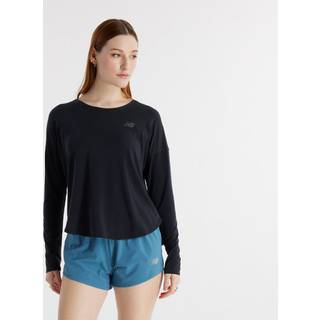 New balance drapey jersey long sleeve t-shirt dame