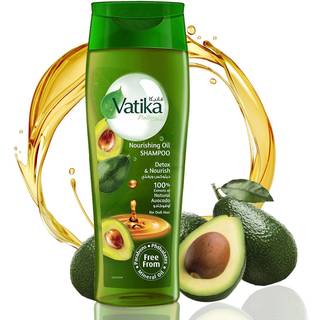 Vatika Naturals Oil Shampoo - Detoxify Nourish and Repeat For Luxuriously Revitalized Hair - Phtalate -Mineral Oil Free - Avokado Extrakt 425 ml
