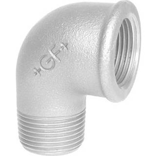 Vinkel 90° galvaniseret muffe/nippel 1 1/2 x 1