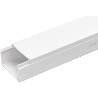 PVC Kabelkanal 40x25mm - Hvid, 2 meter med lim